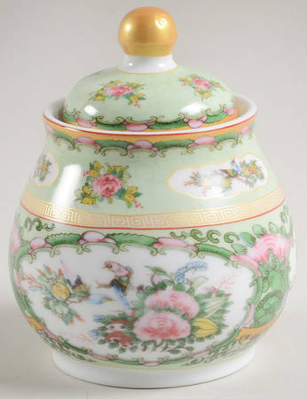 Famille Rose Sugar Bowl & Lid