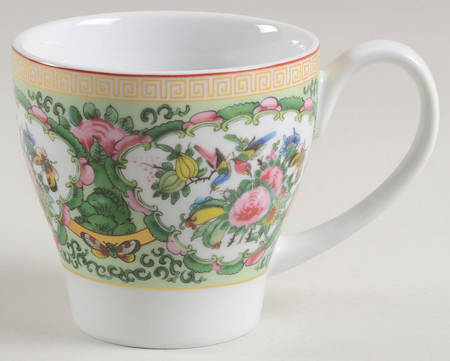 Famille Rose Flat Cup