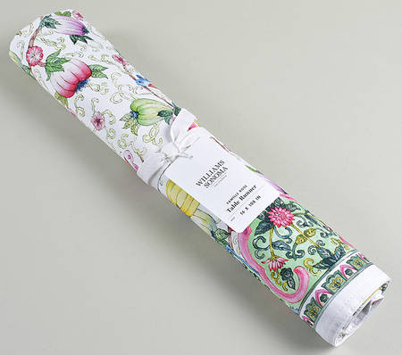 Famille Rose 16" X 108" Cloth Table Runner