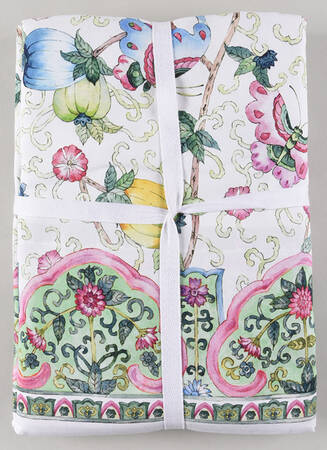 Famille Rose 70" X 108" Rectangular Tablecloth