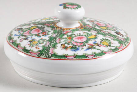 Famille Rose Lid for Small Canister