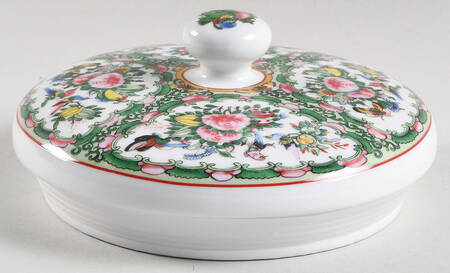 Famille Rose Lid for Medium Canister