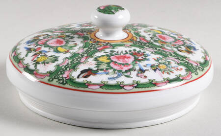 Famille Rose Lid for Large Canister