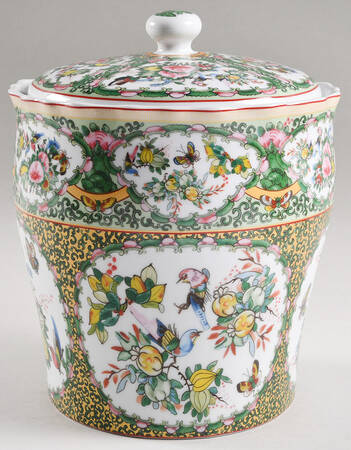Famille Rose Large Canister & Lid