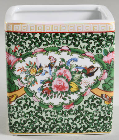 Famille Rose Herb Pot