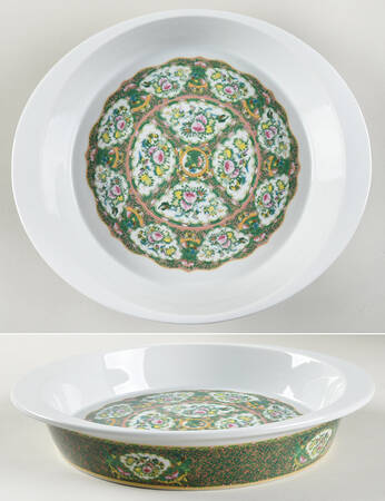 Famille Rose 9" Pie Baking Plate