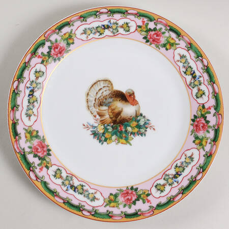 Famille Rose Salad Plate