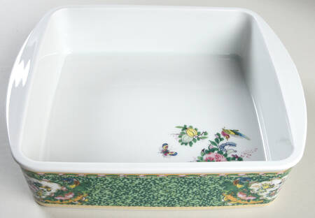 Famille Rose 10" Square Baker