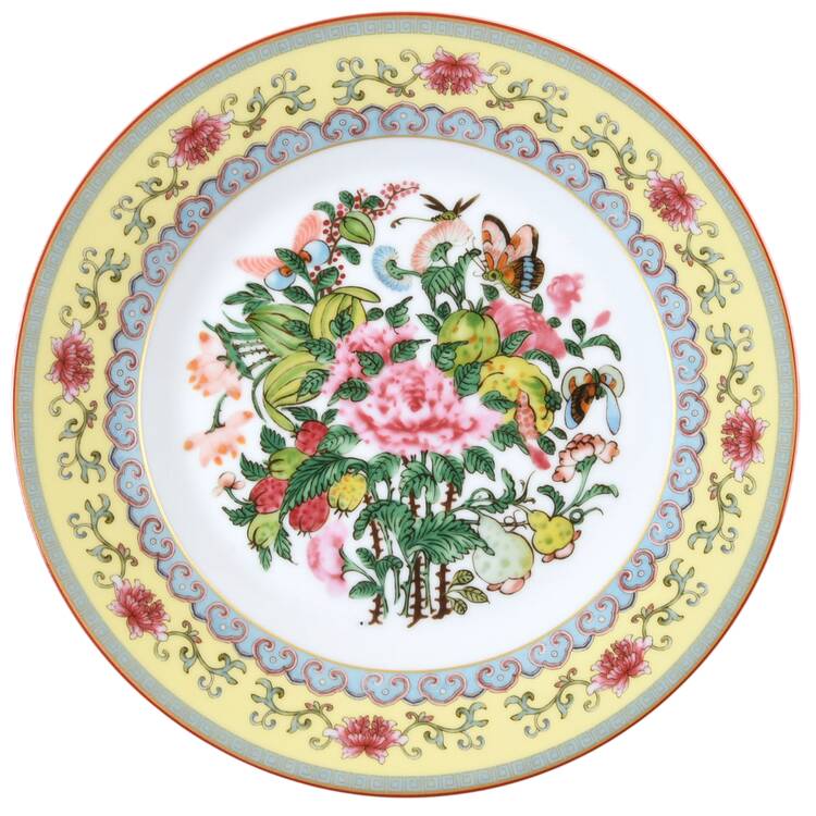 Famille Rose Salad Plate
