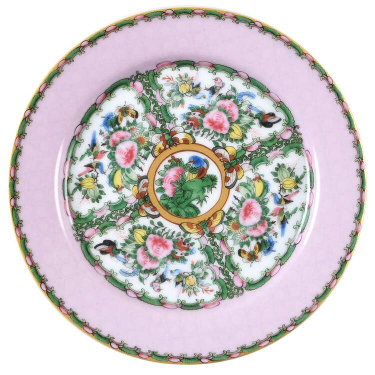 Famille Rose Round Butter No Lid