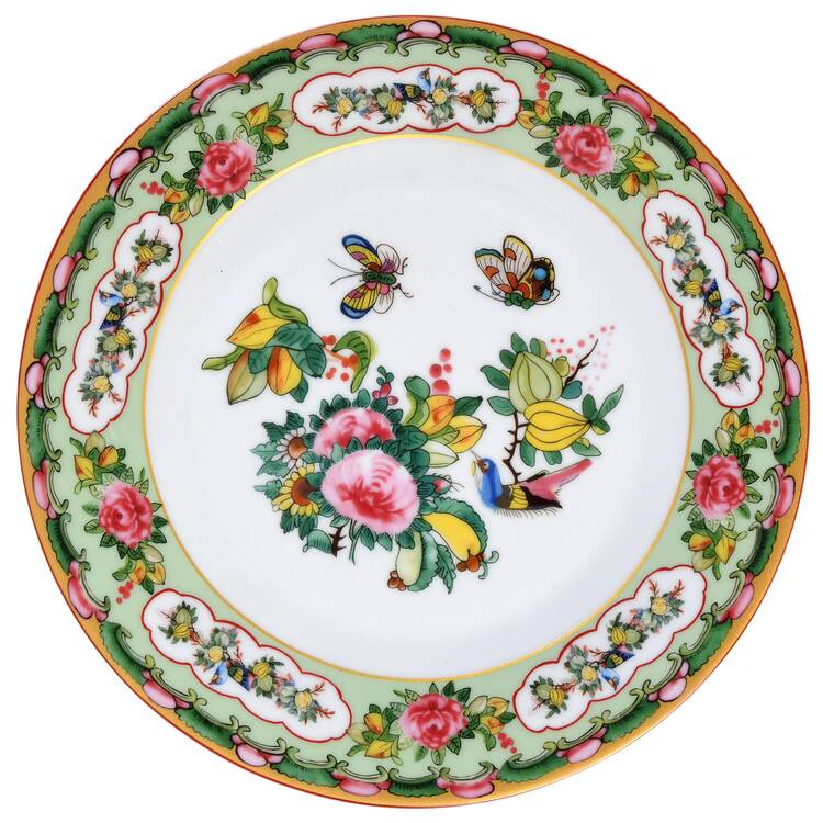 Famille Rose Salad Plate