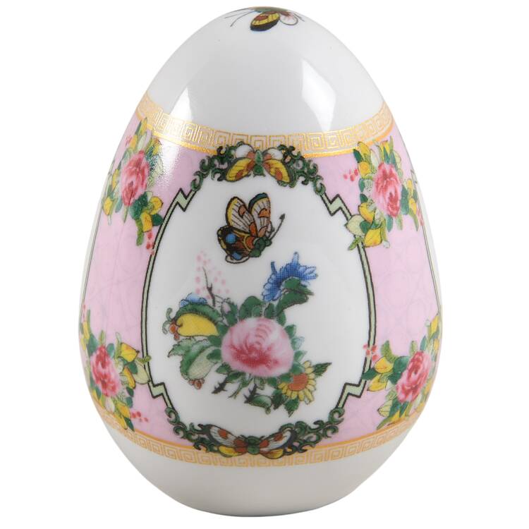 Famille Rose Small Decorative Egg