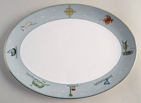 Sailor's Farewell 14" Oval Serving Platter