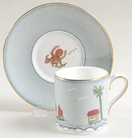 Sailor's Farewell Espresso Cup and Saucer Set