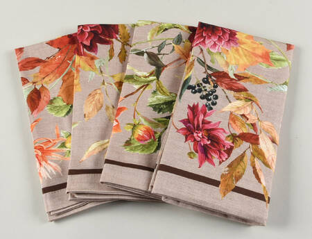 Harvest Bloom Cloth Napkin - Set of 4