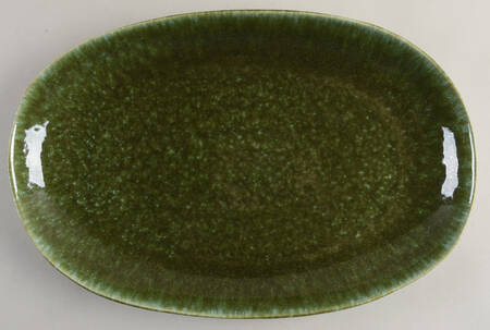 Cyprus Green 17" Oval Serving Platter