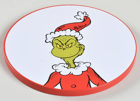 The Grinch Lid for Small Round Storage Tin