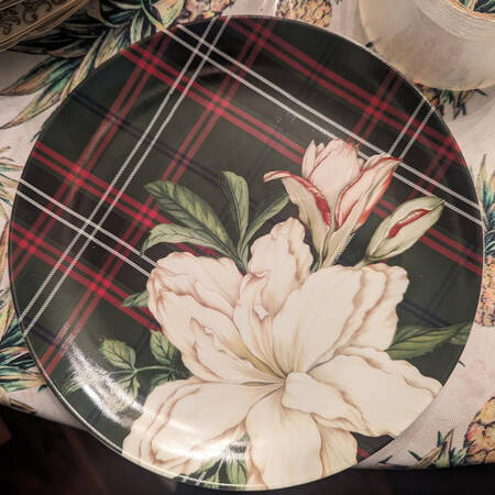 Green Botanical Plaid by Williams-Sonoma