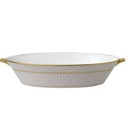 Anthemion Grey 9" Oval Vegetable Bowl