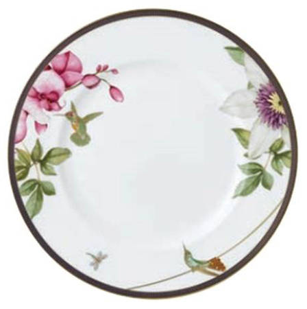 Hummingbird White Dinner Plate