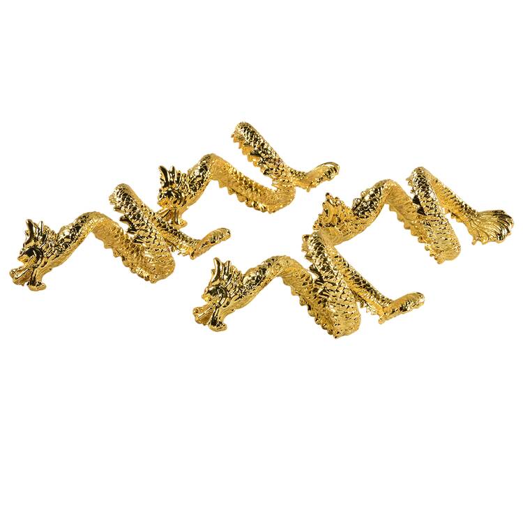 Lunar Sculpted Napkin Ring - Set of 4