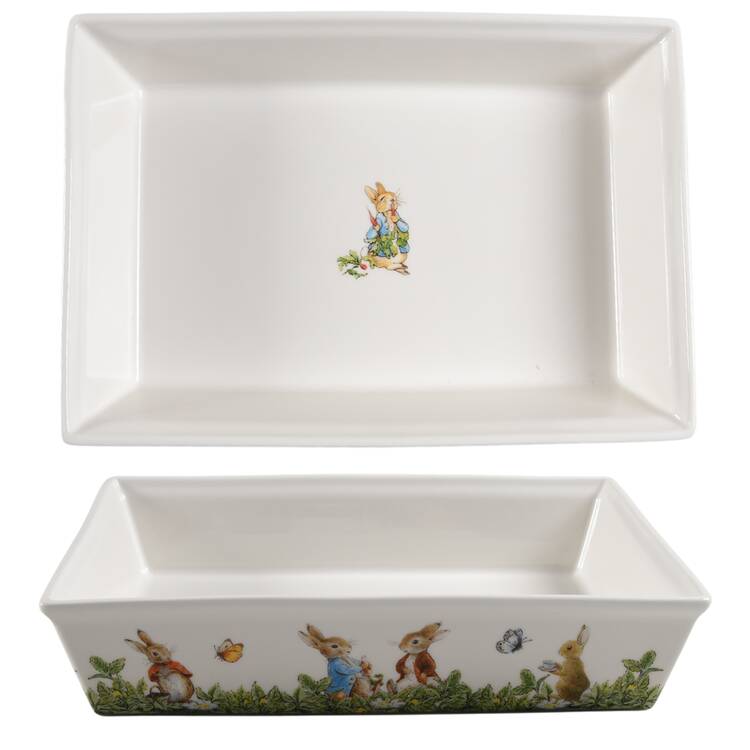 Peter Rabbit 13"  Rectangular Baker