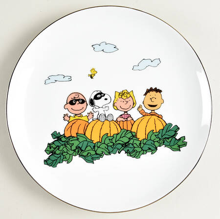 Peanuts Halloween Salad Plate