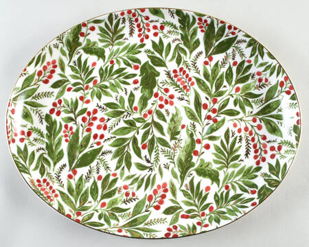 Noel 15" Oval Serving Platter
