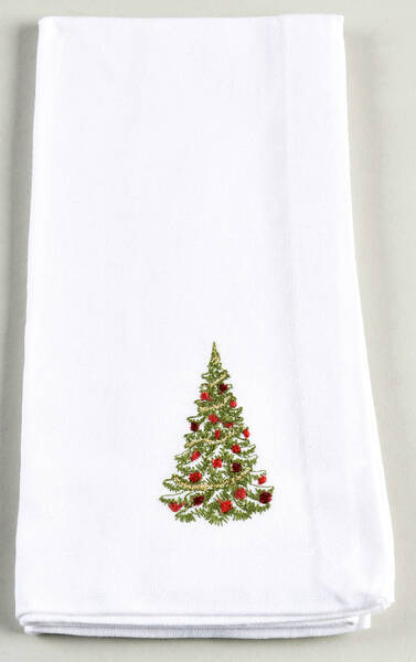 Noel Embroidered Cloth Napkin