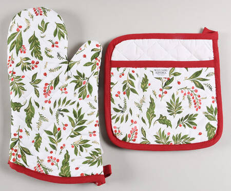 Noel Cloth Oven Mitt and Potholder Set