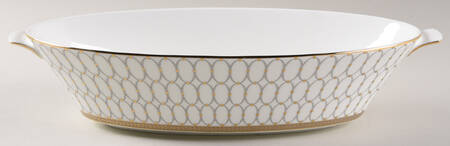 Renaissance Grey 12" Oval Vegetable Bowl