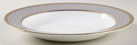 Renaissance Grey Large Rim Soup Bowl