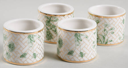 Garden Lattice Napkin Ring - Set of 4