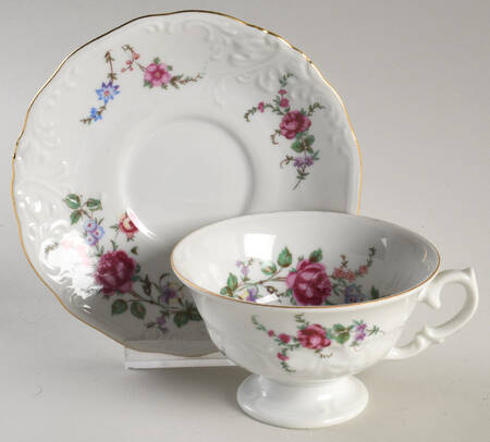 WLB130 Footed Cup & Saucer Set by Walbrzych