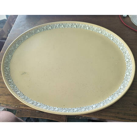 Rose (Cream Color on Yellow) by Wedgwood