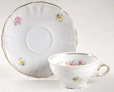 WIG1593 Flat Demitasse Cup & Saucer Set