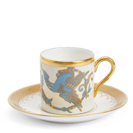 Phoenix Flat Demitasse Cup & Saucer Set