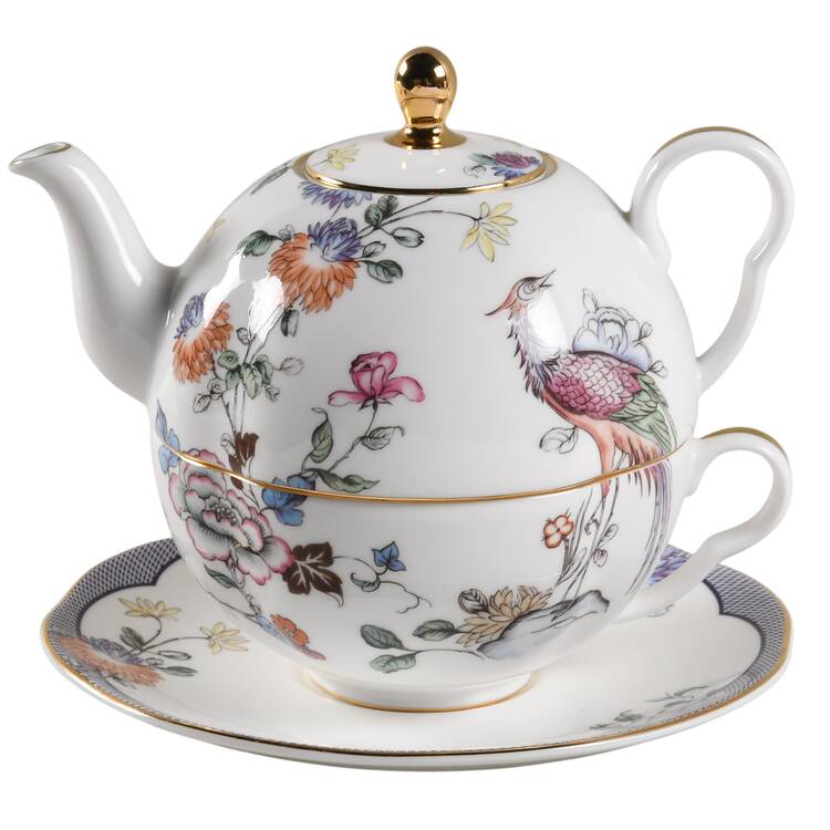 Fortune Tea for One (Stacking Teapot w/Cup & Saucer)