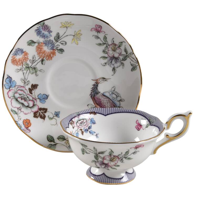 Fortune Footed Cup & Saucer Set