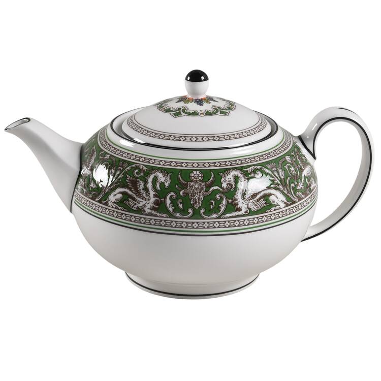 Florentine Verde Teapot & Lid
