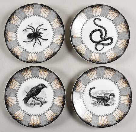 Spooky Soiree Appetizer Plate - Set of 4 Motifs