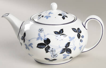 Wild Strawberry-Inky Blue Small Teapot & Lid