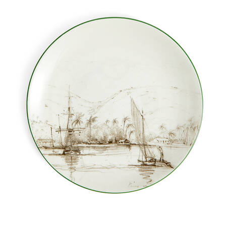 Darwin Voyage of the Beagle Salad/Dessert Plate
