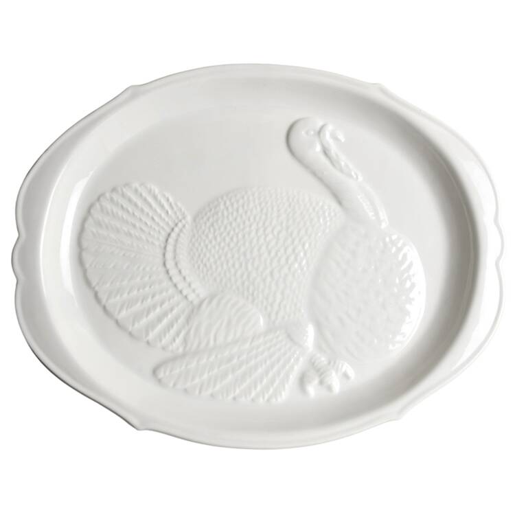W3H2 18" Oval Turkey Serving Platter