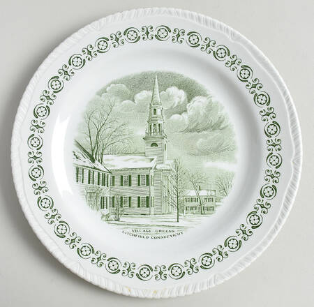 New England Green Dinner Plate