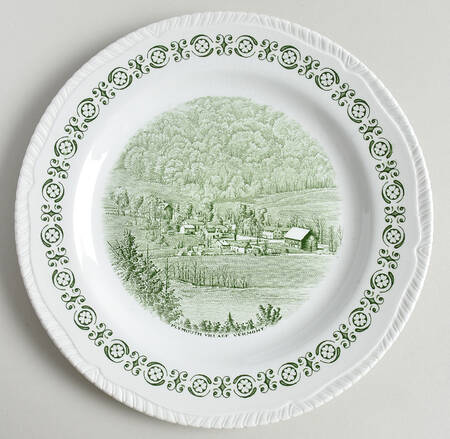 New England Green Dinner Plate