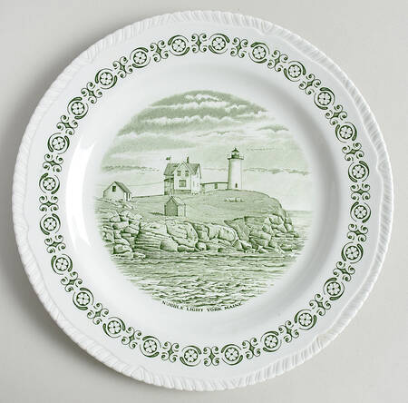 New England Green Dinner Plate