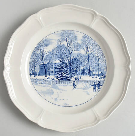 Westtown School Queen's Shape Dinner Plate