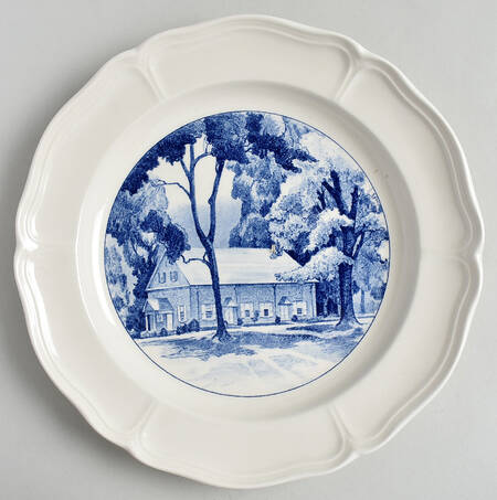Westtown School Queen's Shape Dinner Plate