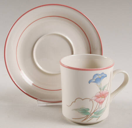Brooke Footed Cup & Saucer Set